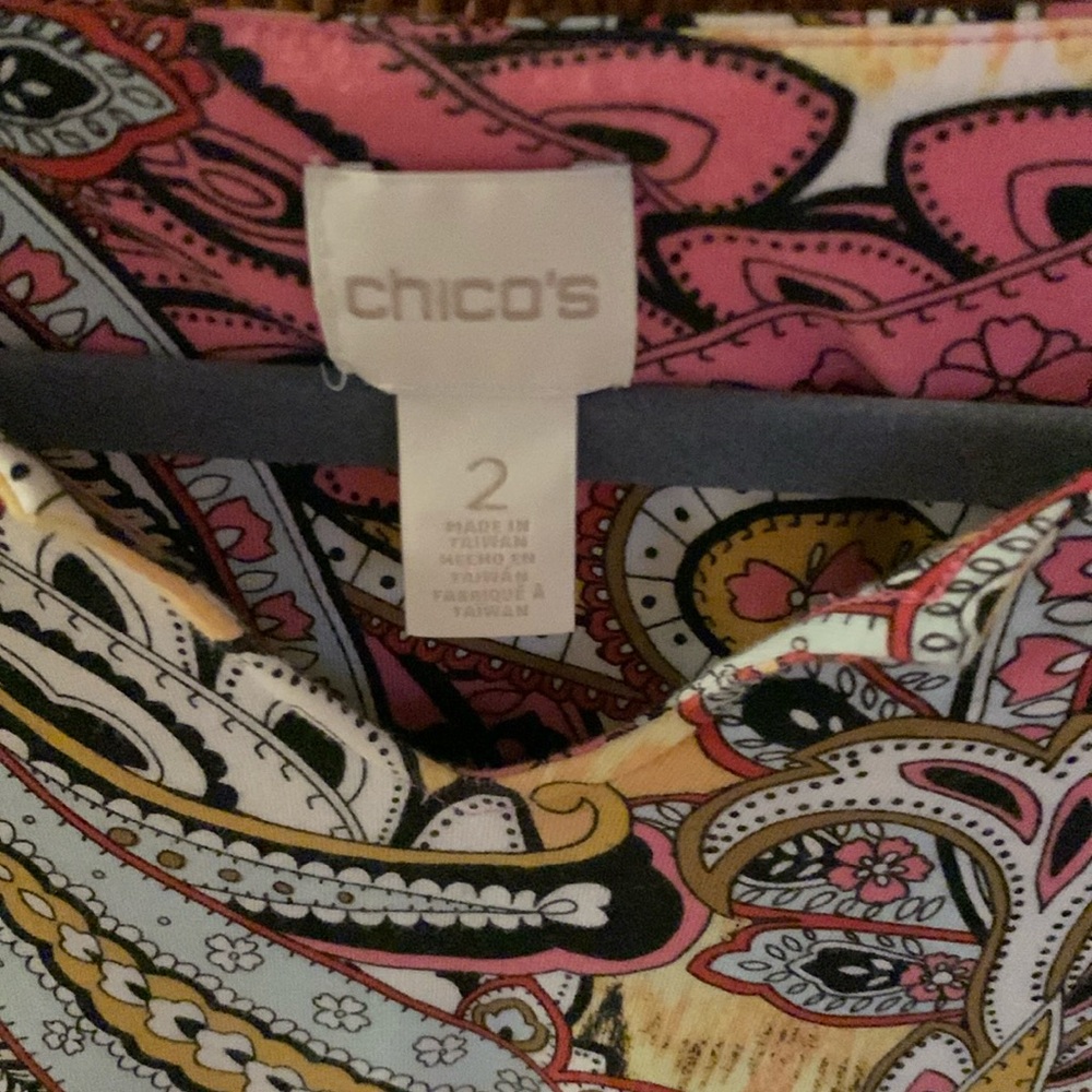 Chico size 2 3/4 length shirt